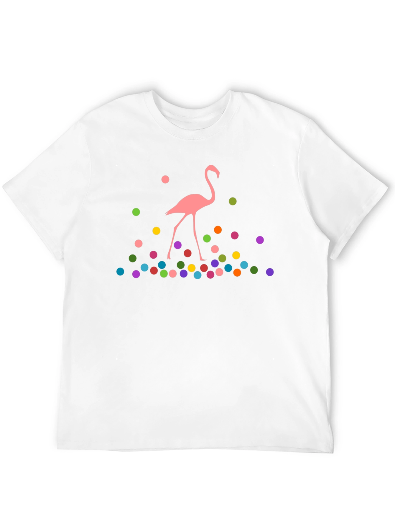 Whimsical Flamingo Graphic T-Shirt - Funky Design