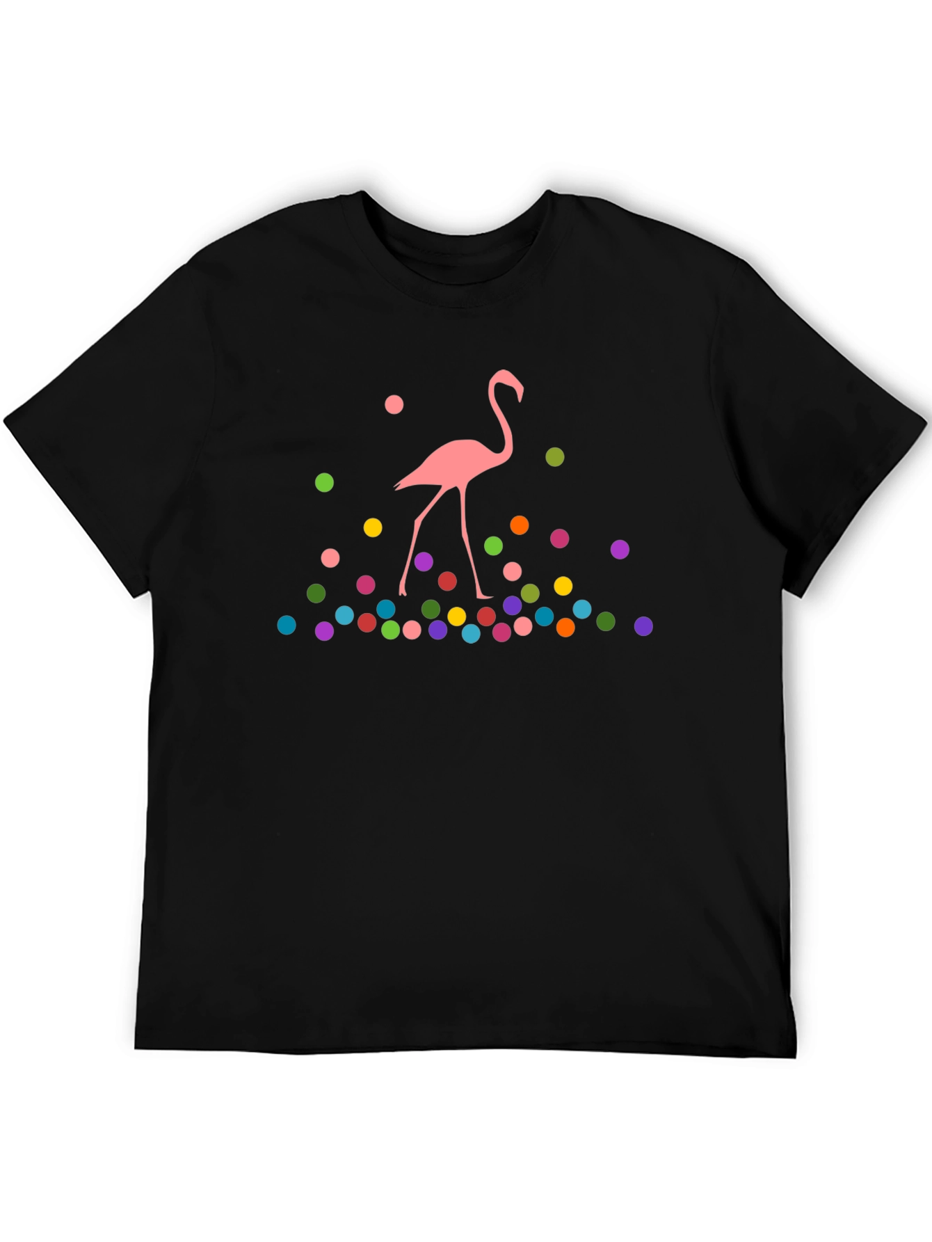 Whimsical Flamingo Graphic T-Shirt - Funky Design
