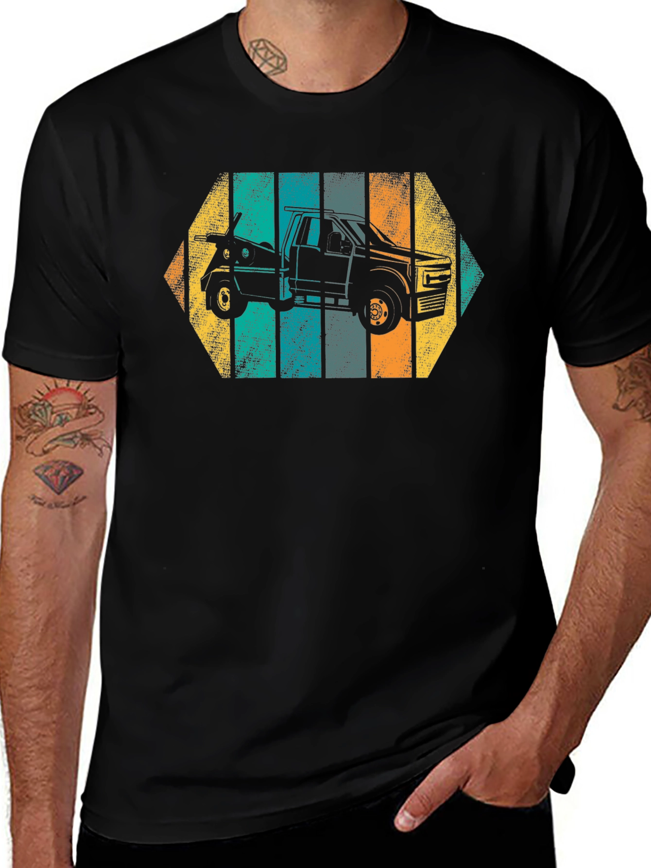 Retro Tow Truck T-Shirt - Vintage Automotive Design