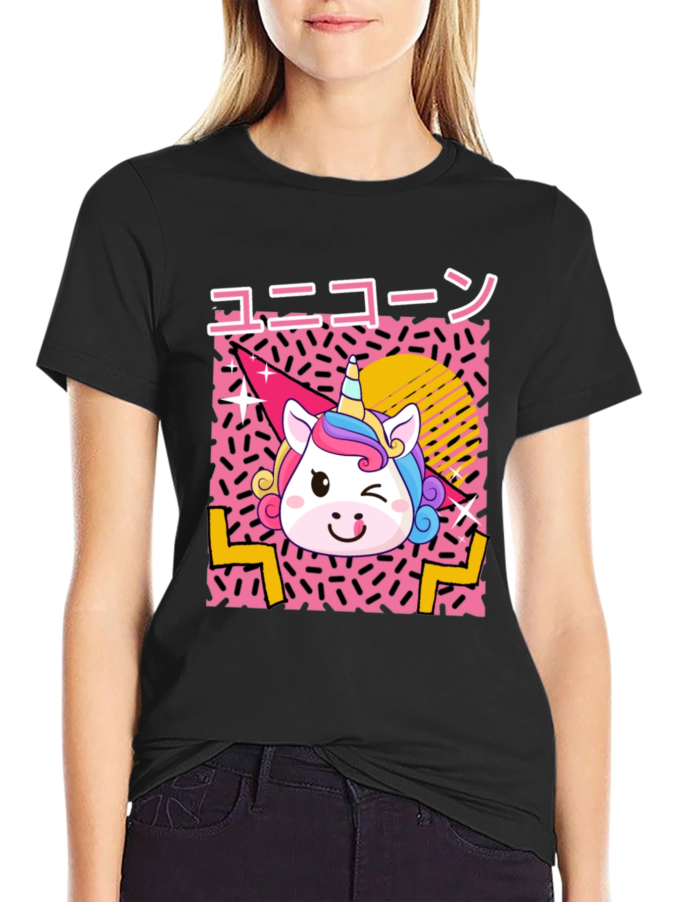 Unicorn Kawaii Graphic T-Shirt - Japanese Aesthetic