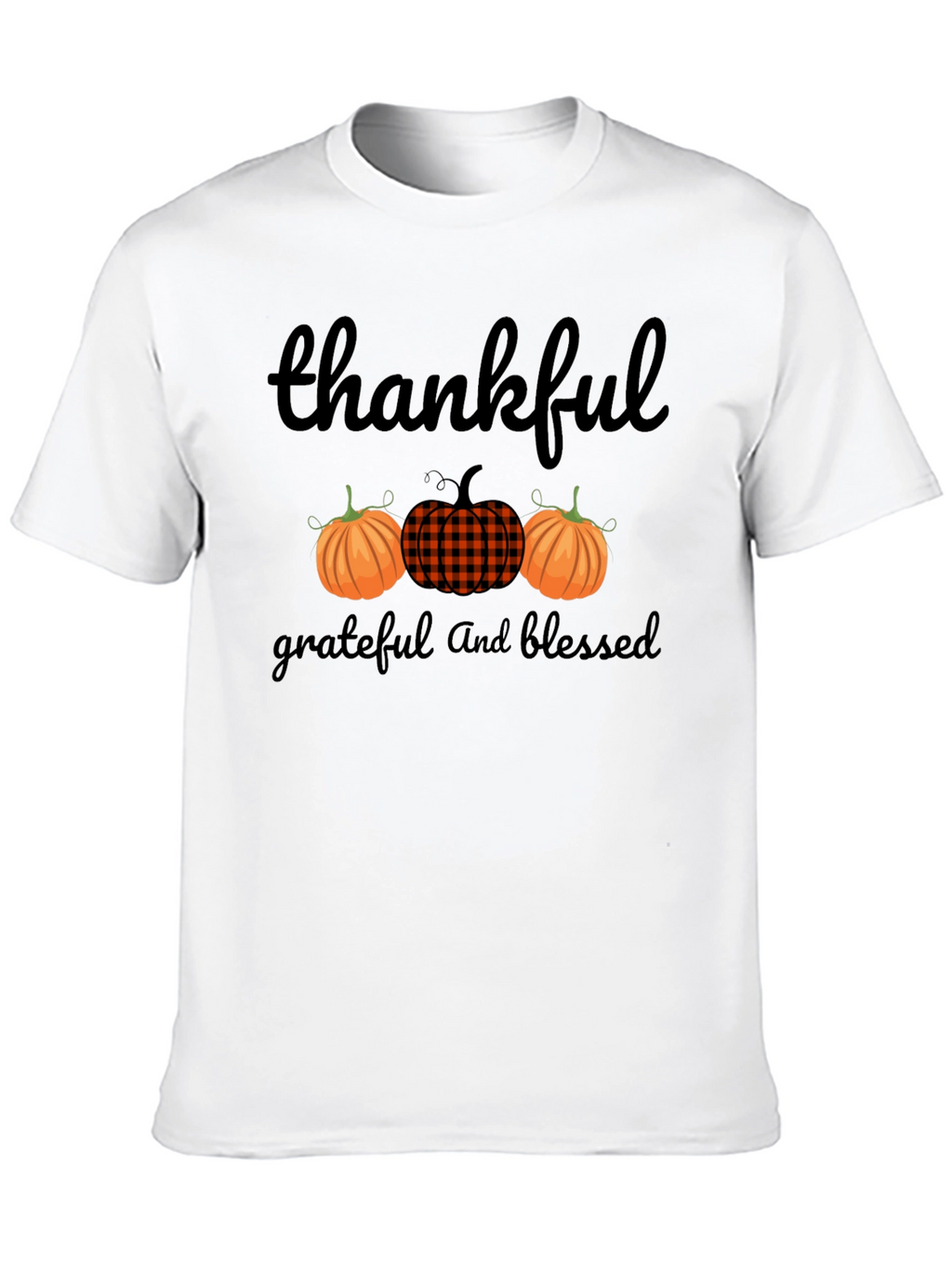Thankful Grateful and Blessed Graphic Tee