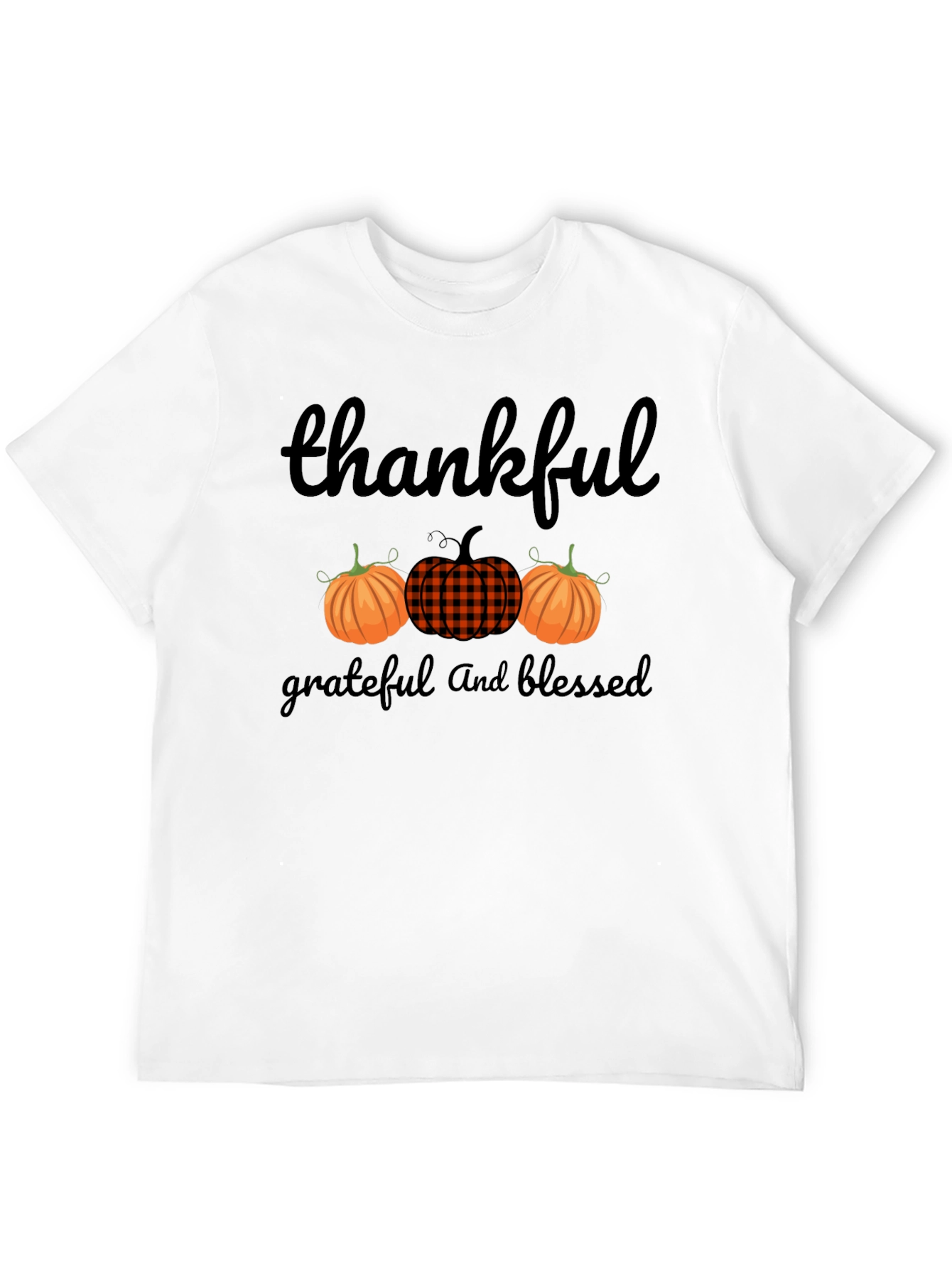 Thankful Grateful and Blessed Graphic Tee