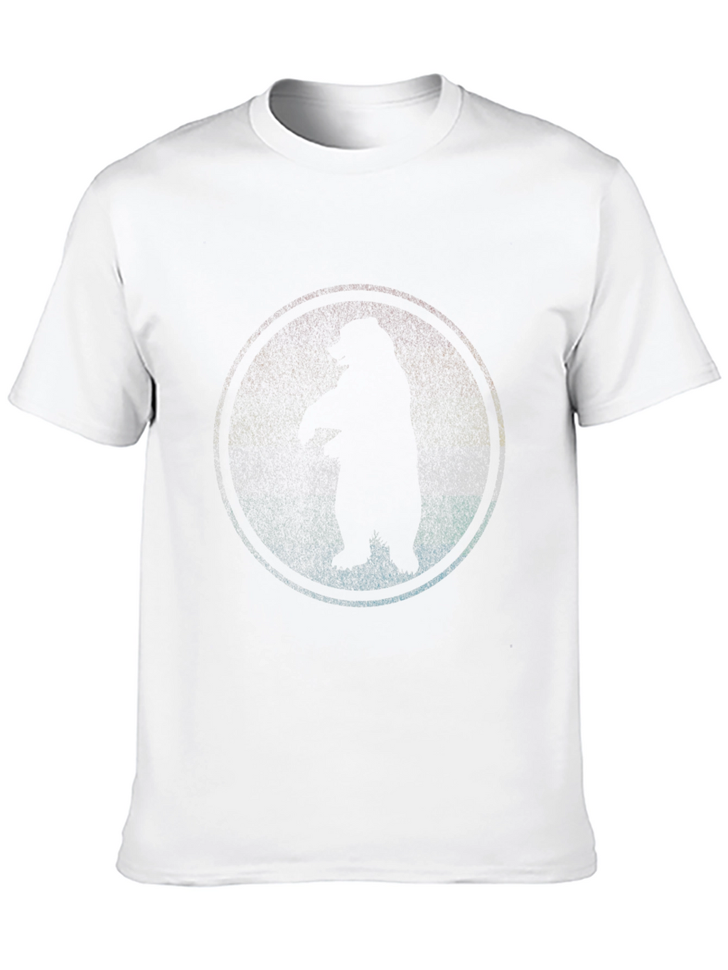 Cool Bear Silhouette Graphic Black T-Shirt