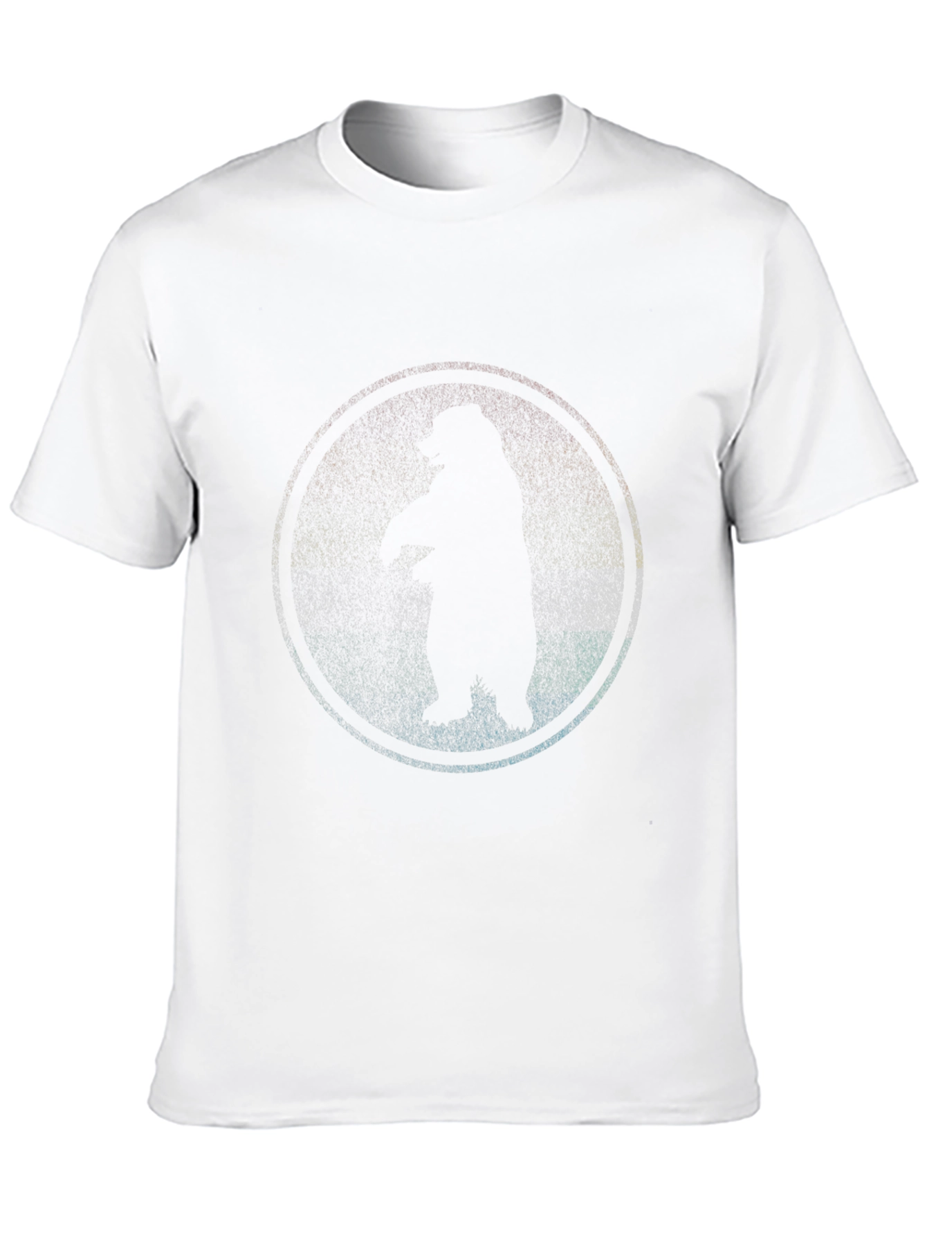 Cool Bear Silhouette Graphic Black T-Shirt