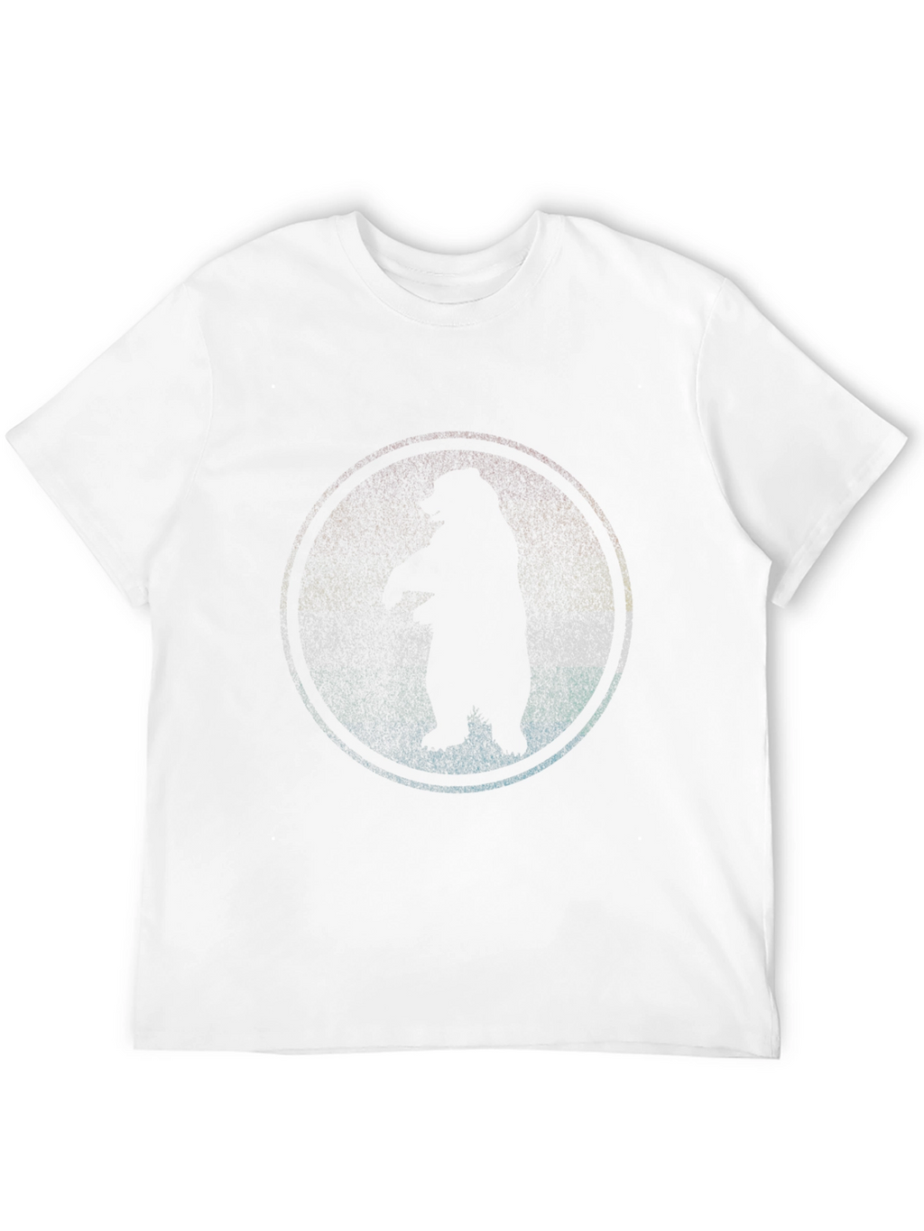 Cool Bear Silhouette Graphic Black T-Shirt