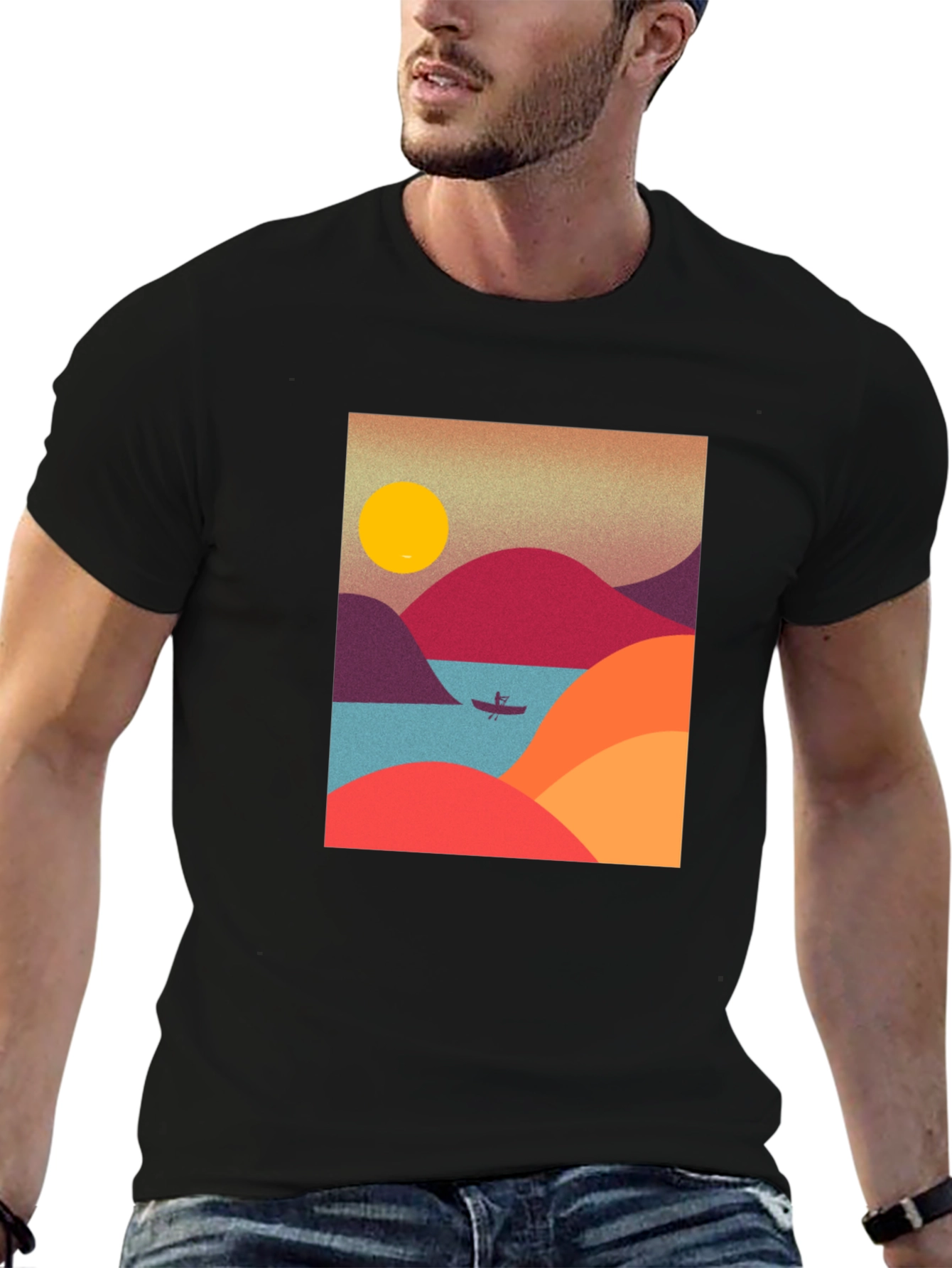 Retro Mountainscape T-Shirt