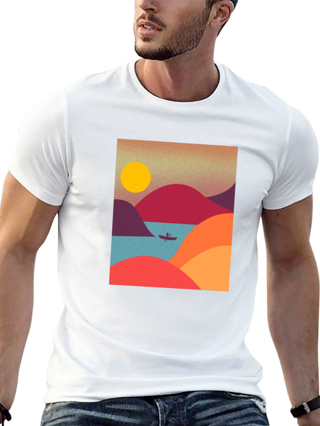 Retro Mountainscape T-Shirt