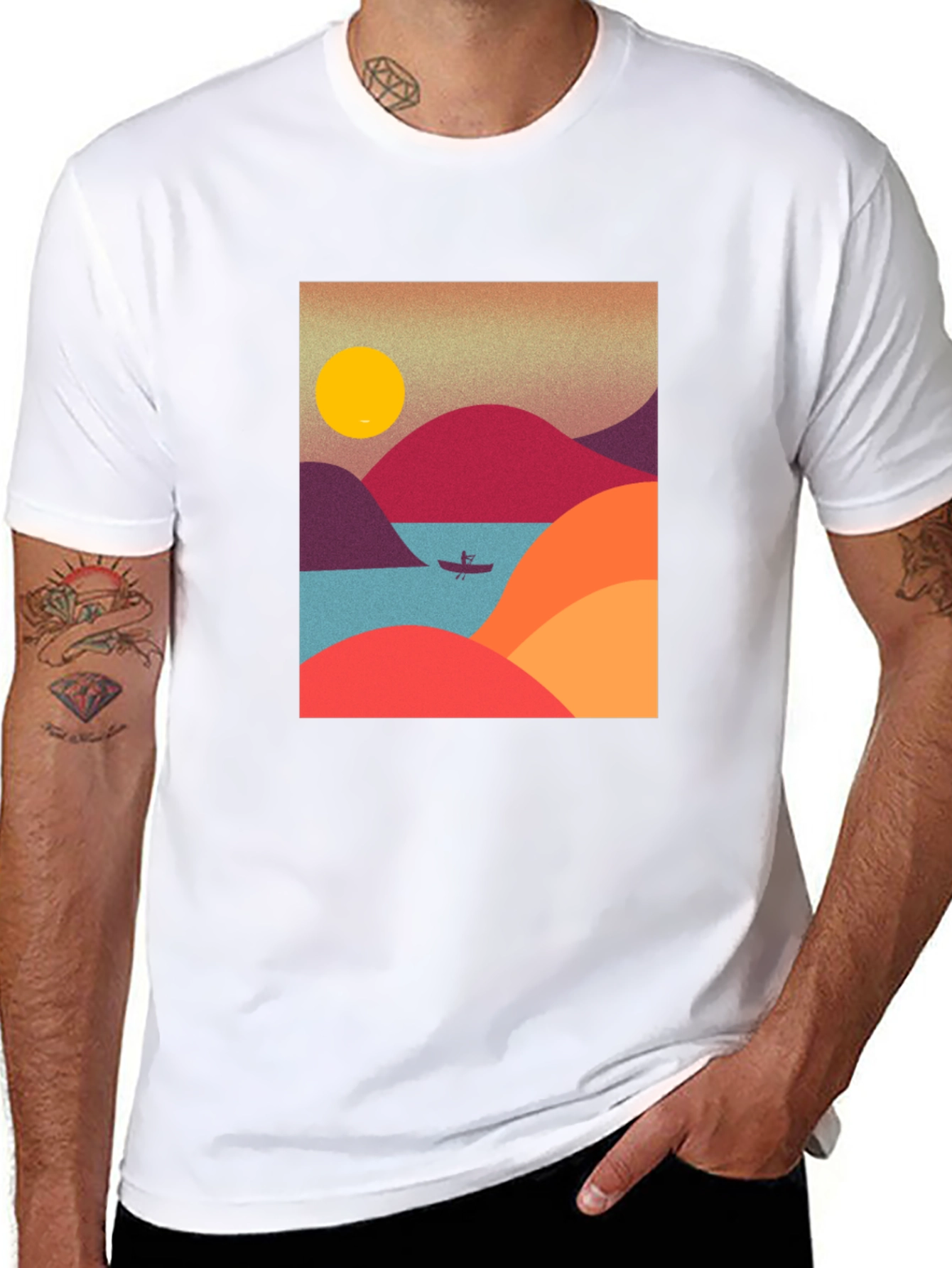 Retro Mountainscape T-Shirt