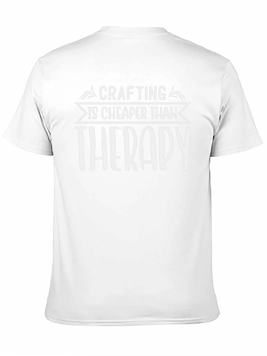 Crafting is Cheaper Than Therapy Black T-Shirt