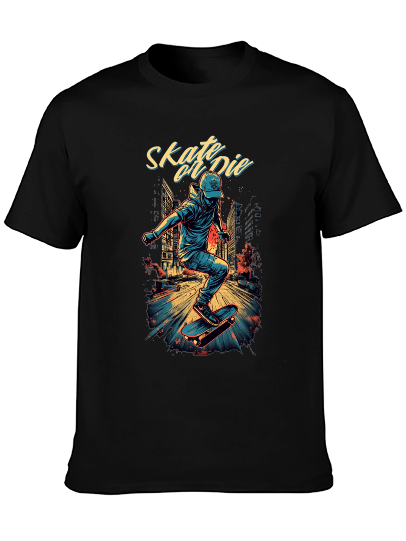 Skate or Die Graphic T-Shirt Urban Skater Tee