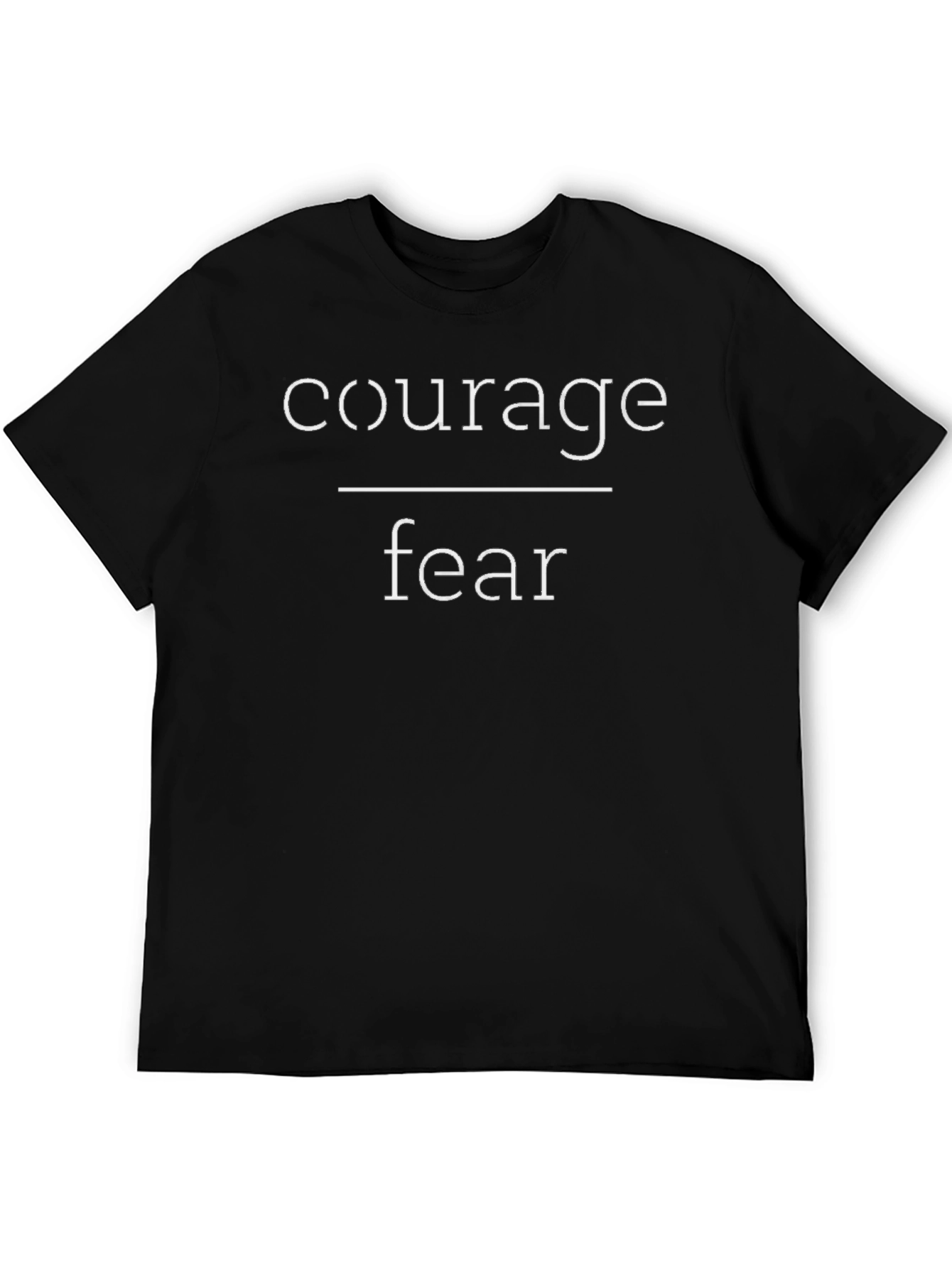 Courage Over Fear Graphic Tee - Motivational Shirt