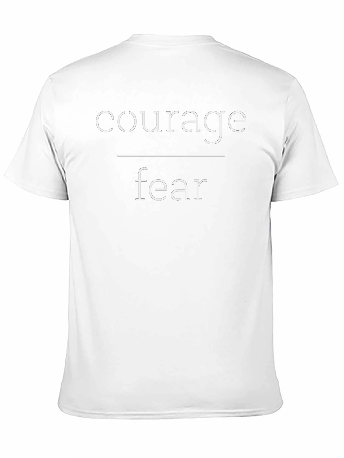 Courage Over Fear Graphic Tee - Motivational Shirt
