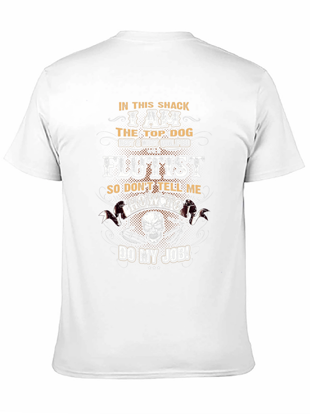 Flutist Top Dog Graphic T-Shirt