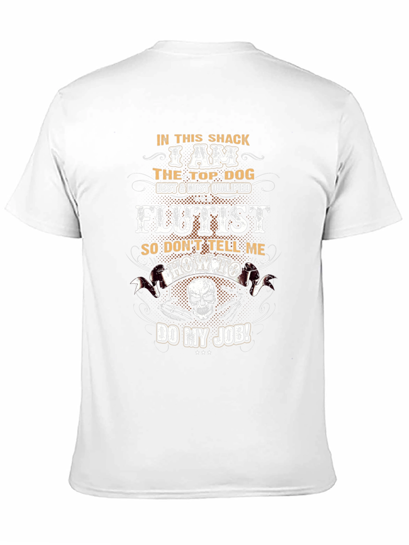 Flutist Top Dog Graphic T-Shirt