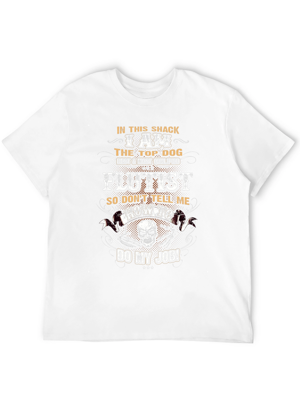Flutist Top Dog Graphic T-Shirt