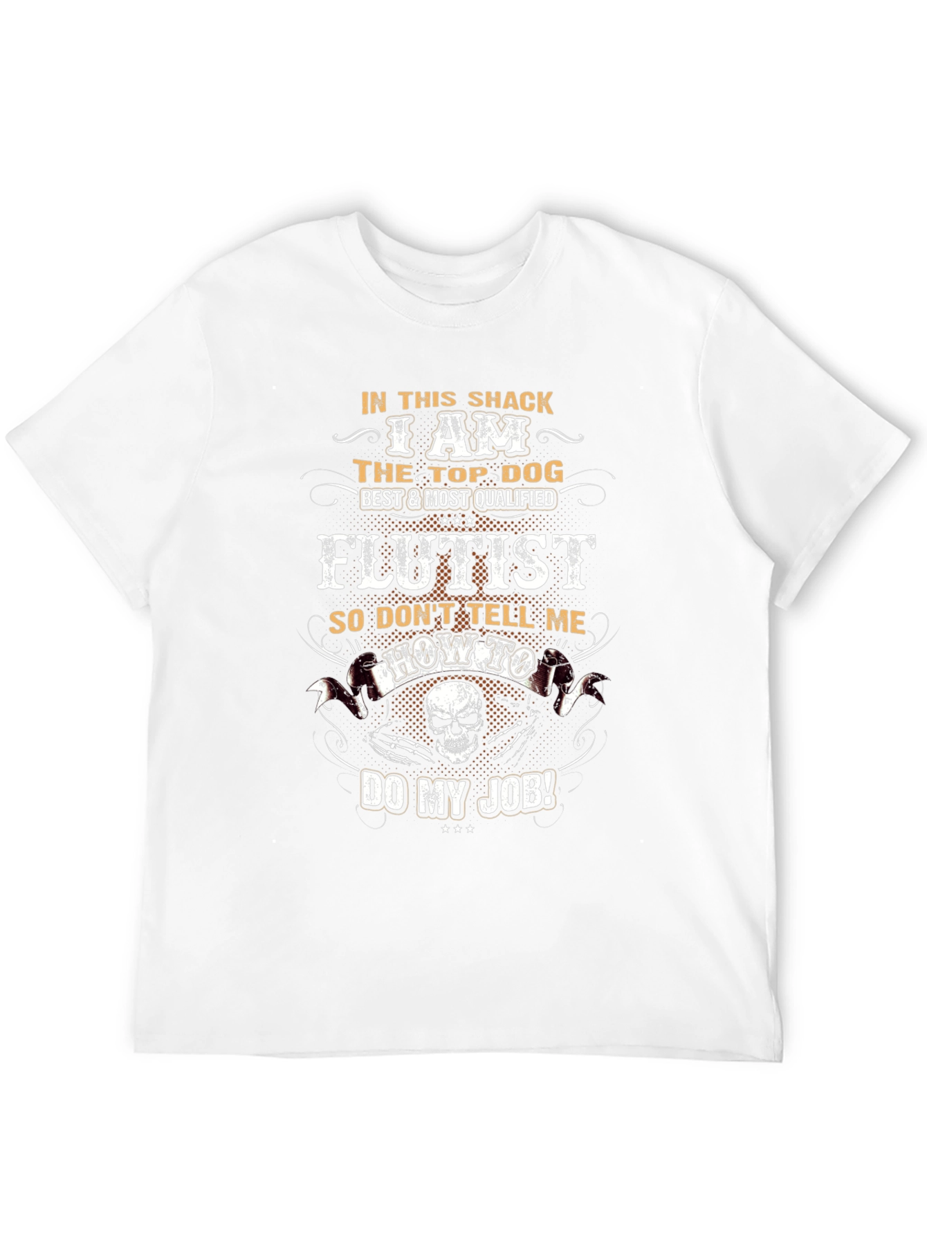 Flutist Top Dog Graphic T-Shirt