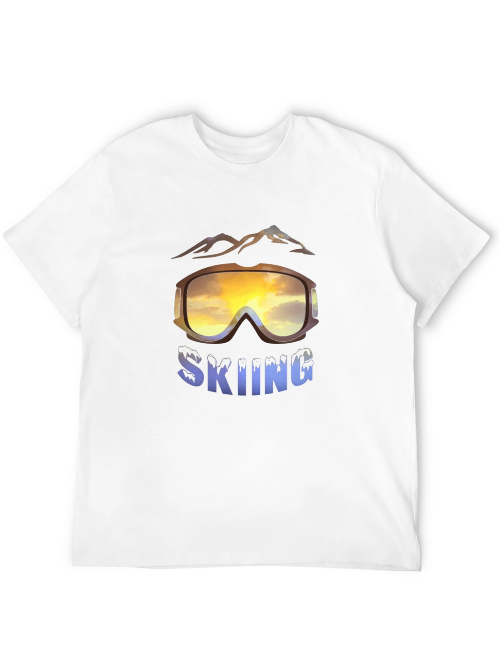 Skiing Graphic T-Shirt - Mountain Adventure Tee