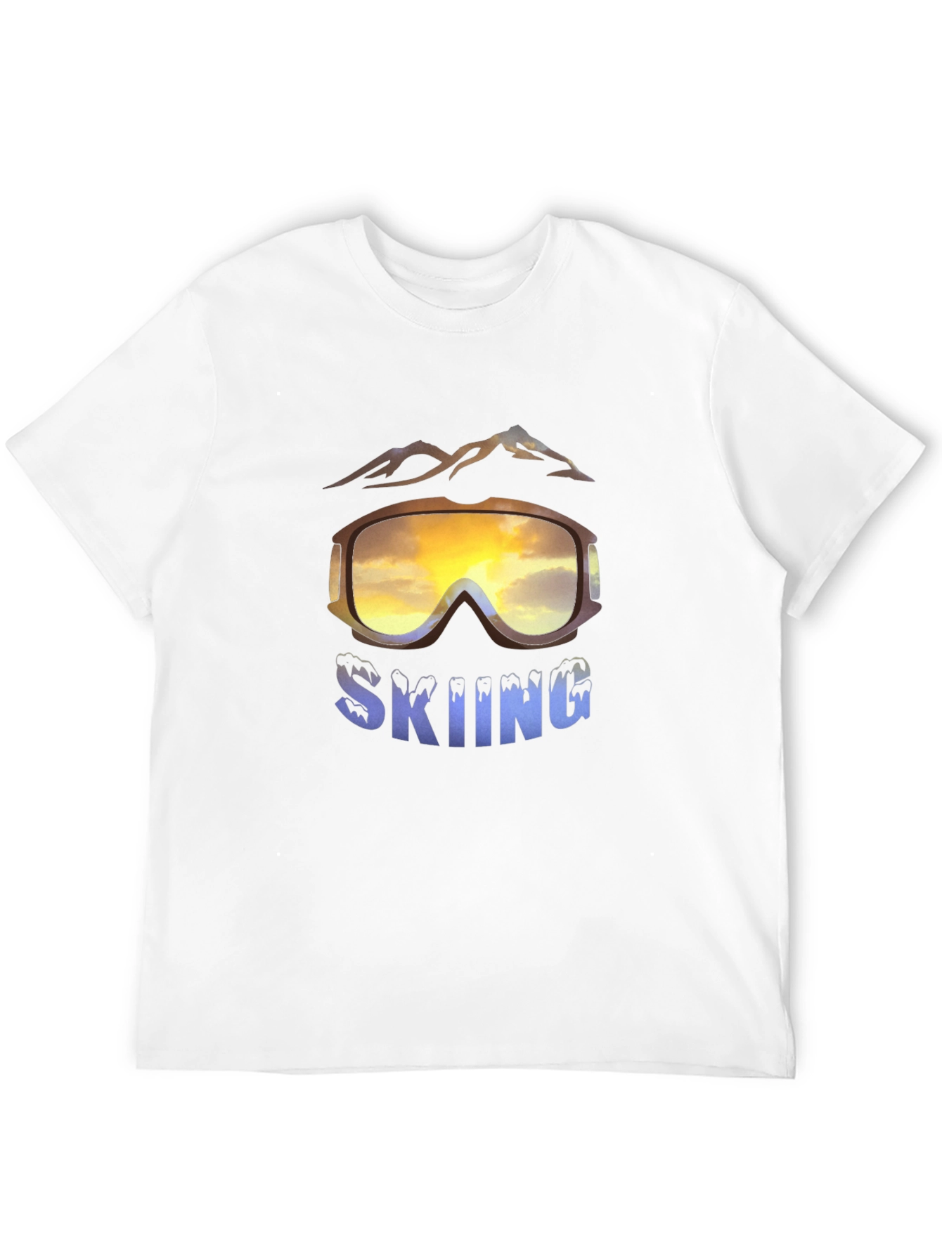 Skiing Graphic T-Shirt - Mountain Adventure Tee