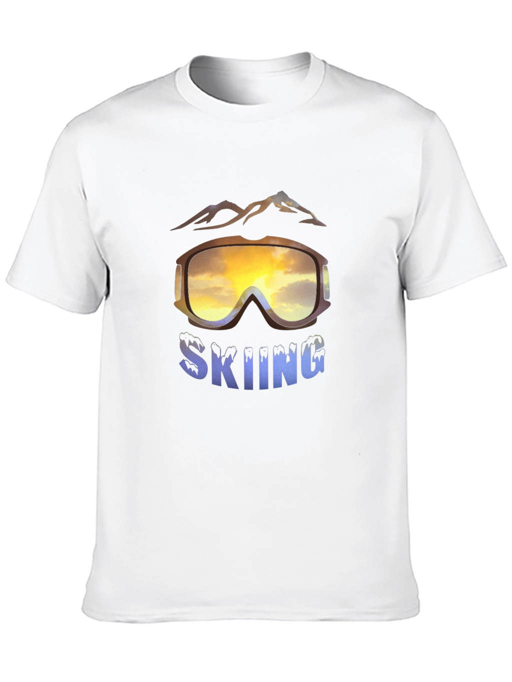 Skiing Graphic T-Shirt - Mountain Adventure Tee