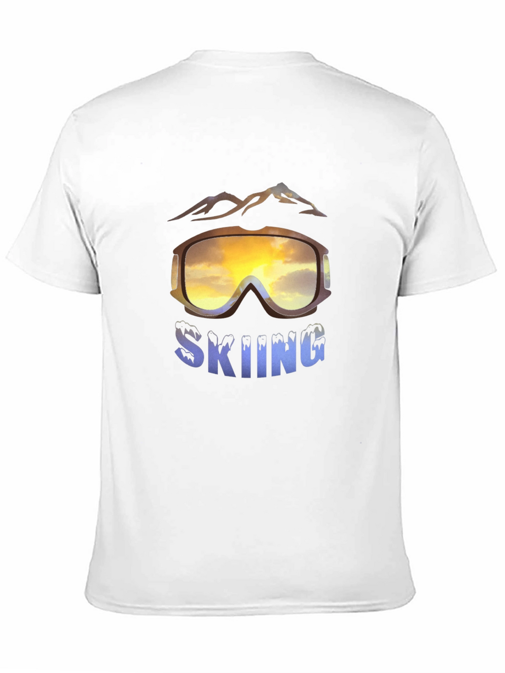 Skiing Graphic T-Shirt - Mountain Adventure Tee
