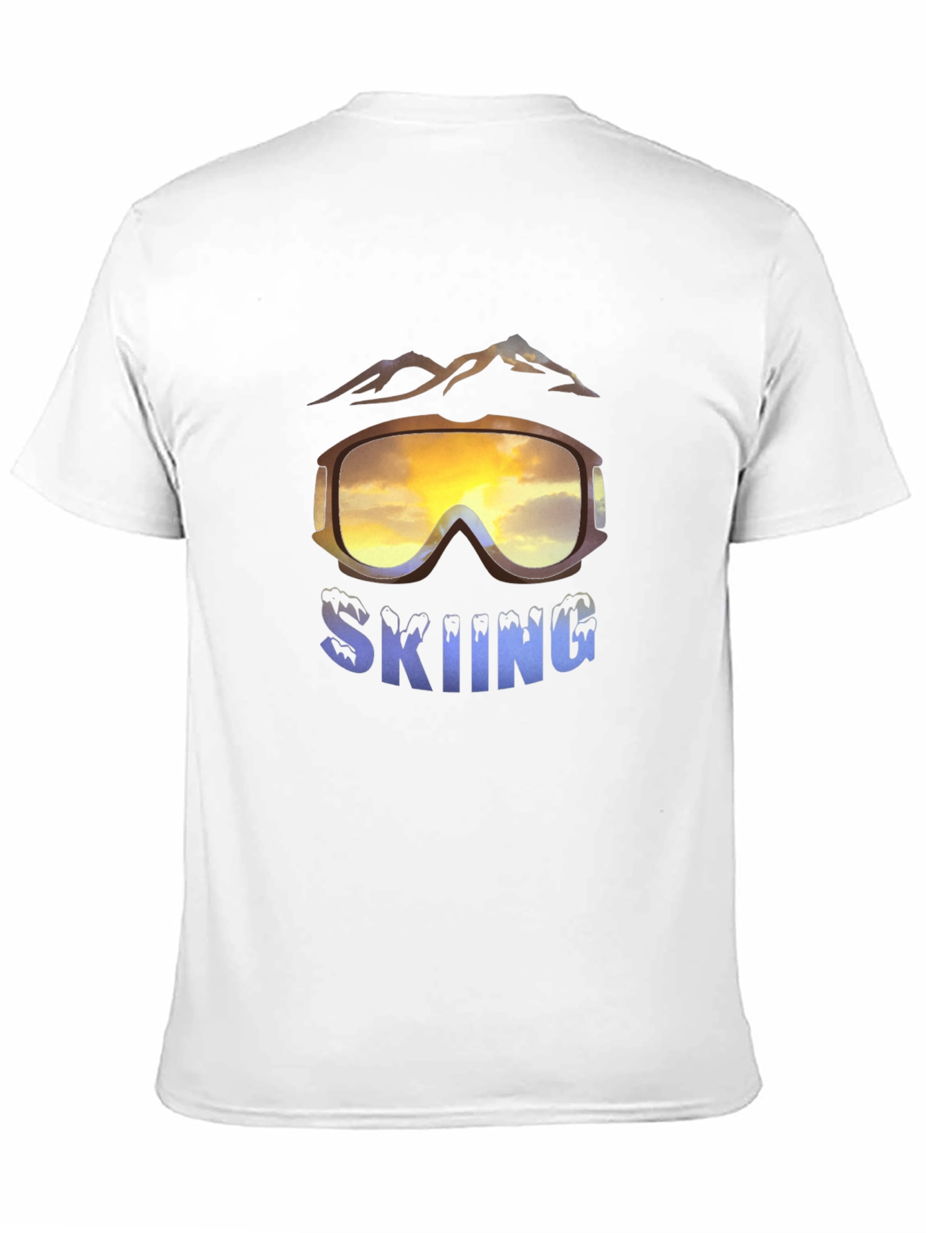 Skiing Graphic T-Shirt - Mountain Adventure Tee