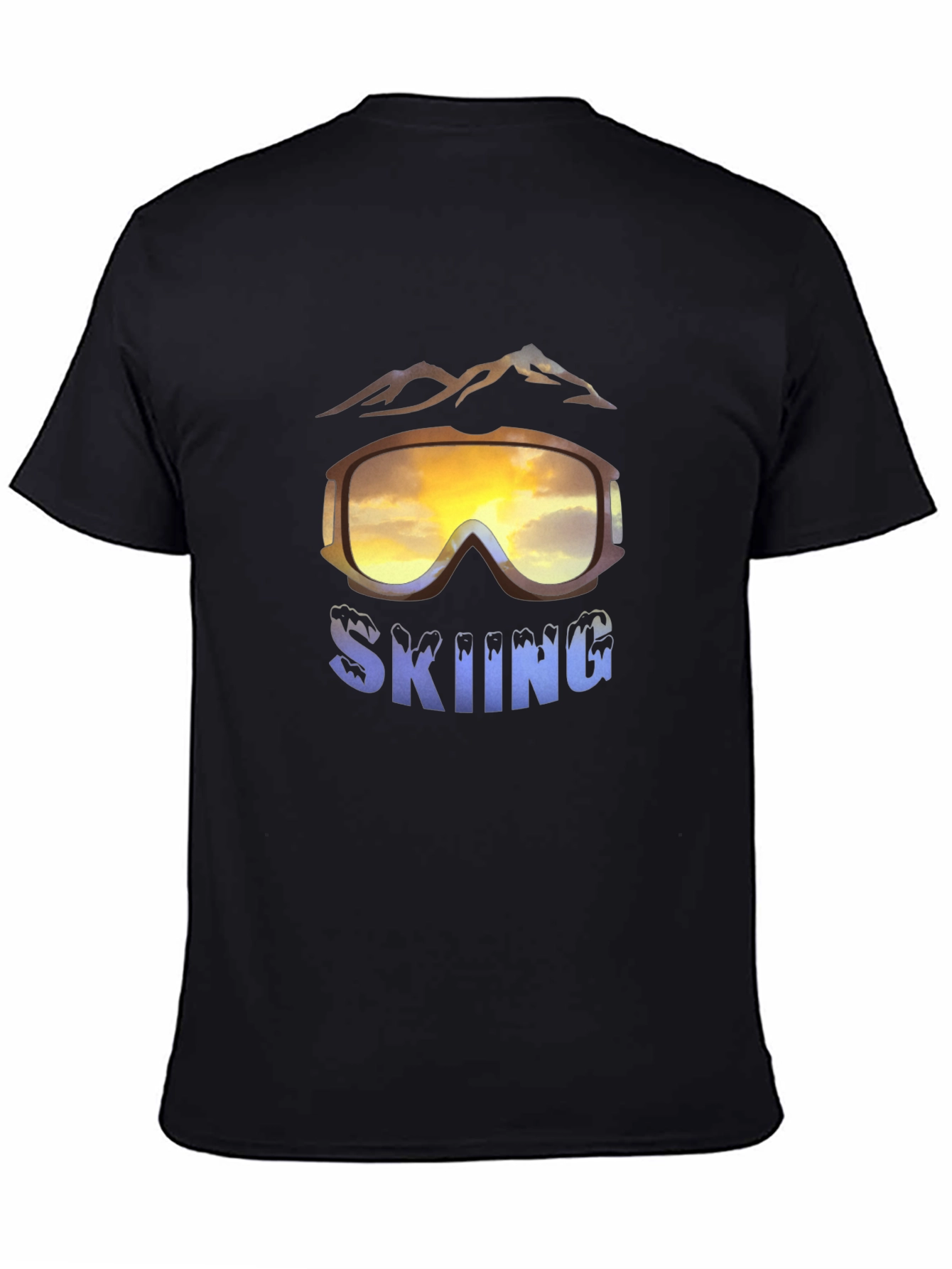 Skiing Graphic T-Shirt - Mountain Adventure Tee