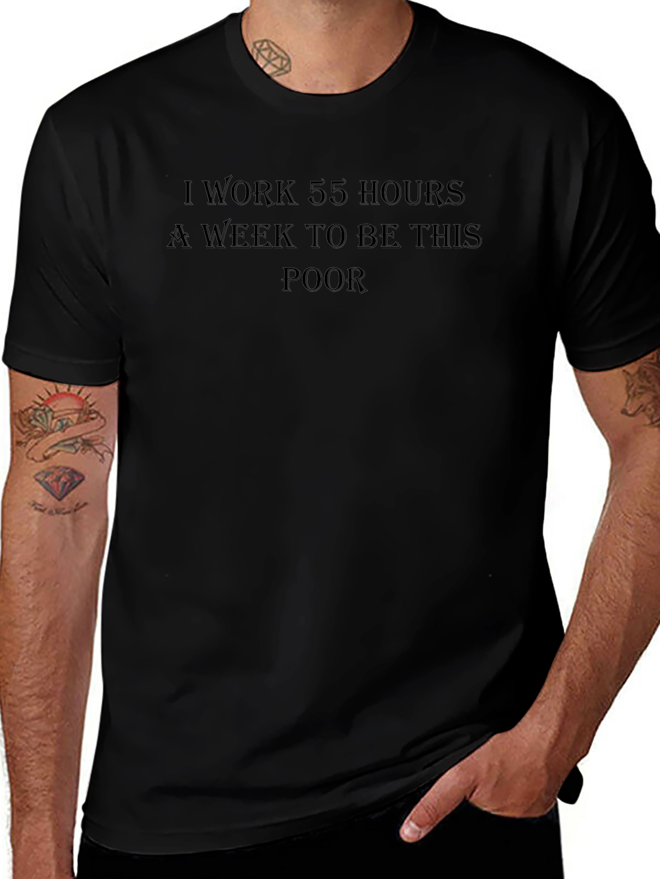 Work Hard Be Poor Graphic Tee