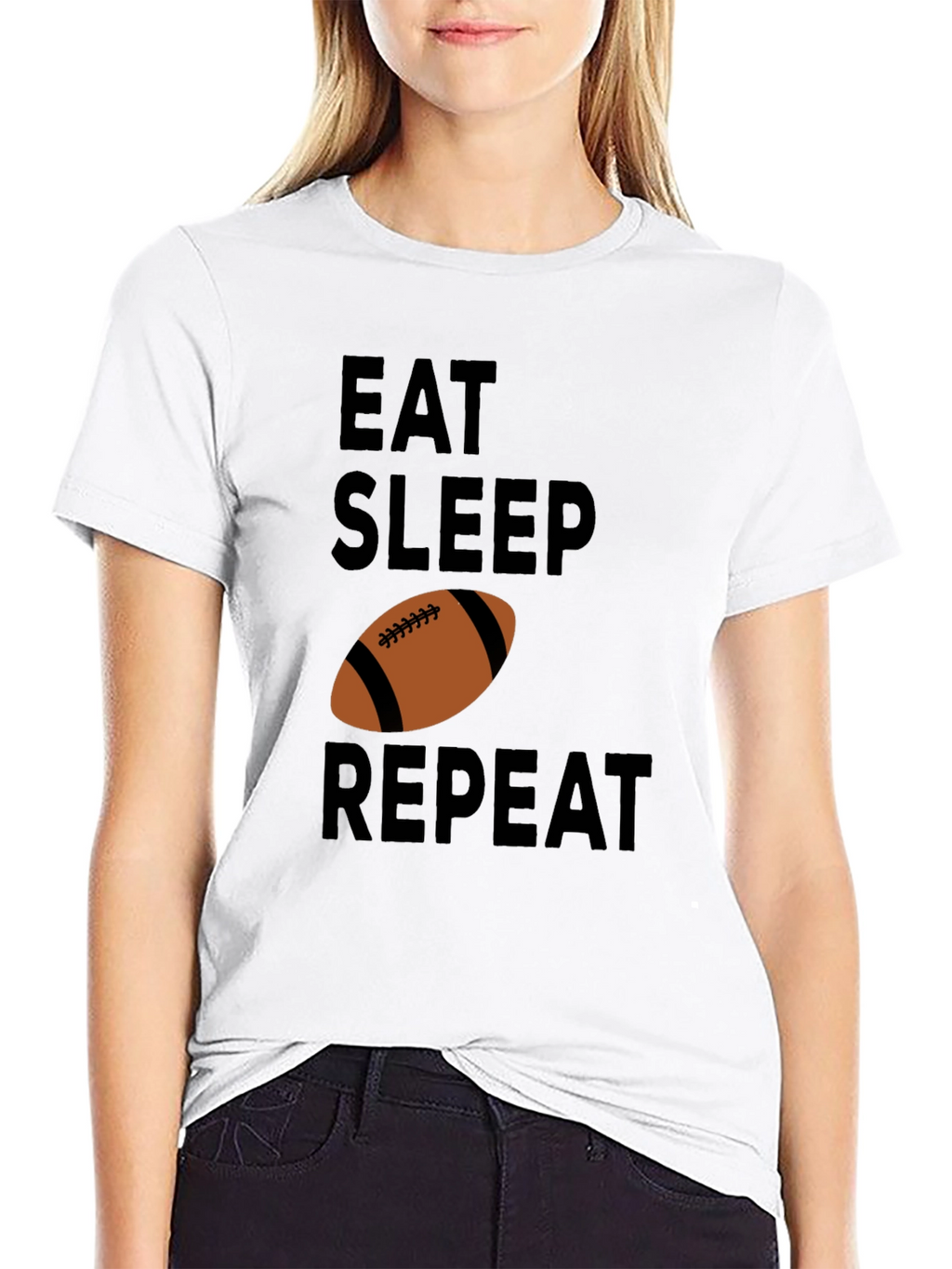 Eat Sleep Football Repeat T-Shirt
