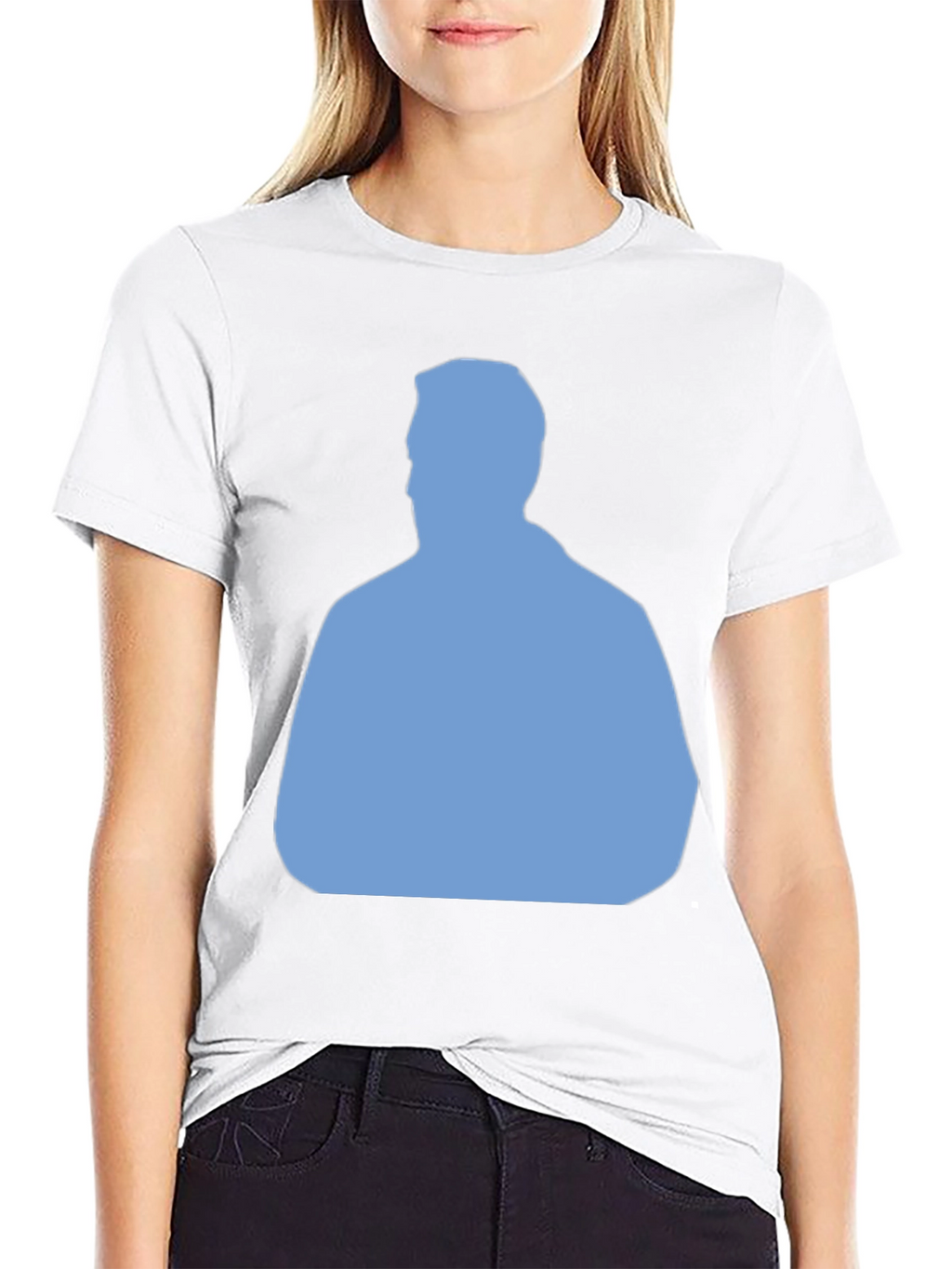 Modern Silhouette Graphic T-Shirt - Black