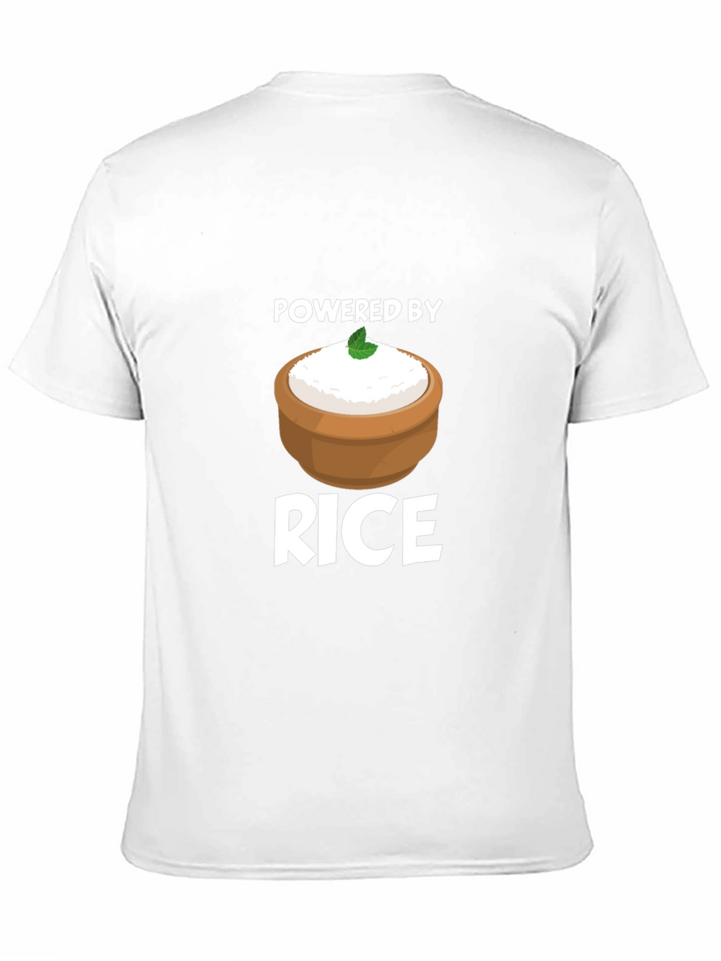 Powered by Rice T-Shirt - Funny Foodie Tee