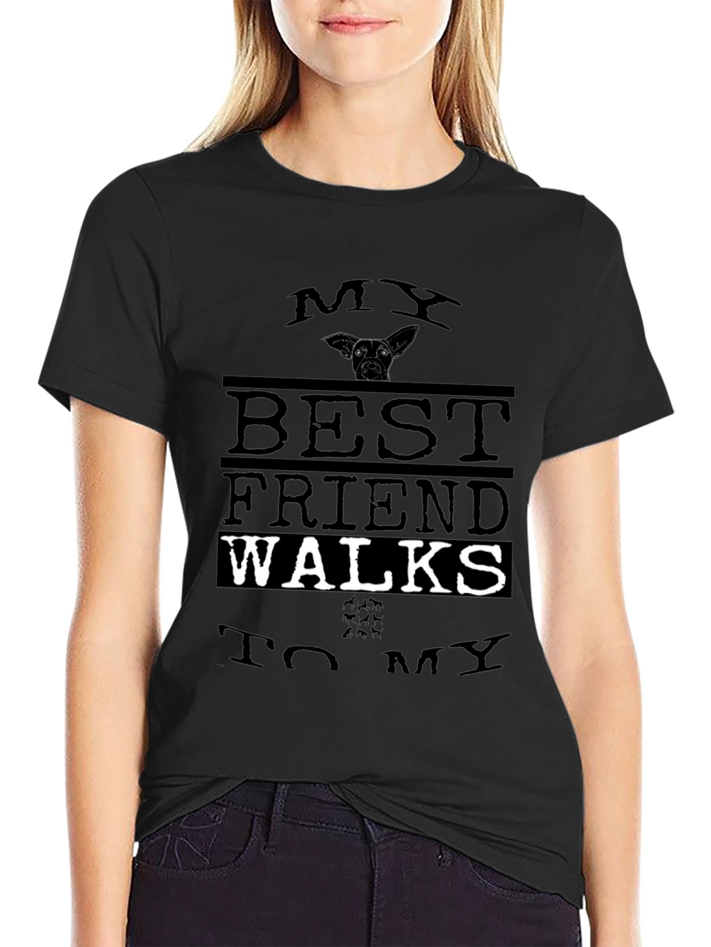 My Best Friend Walks to My Shirt