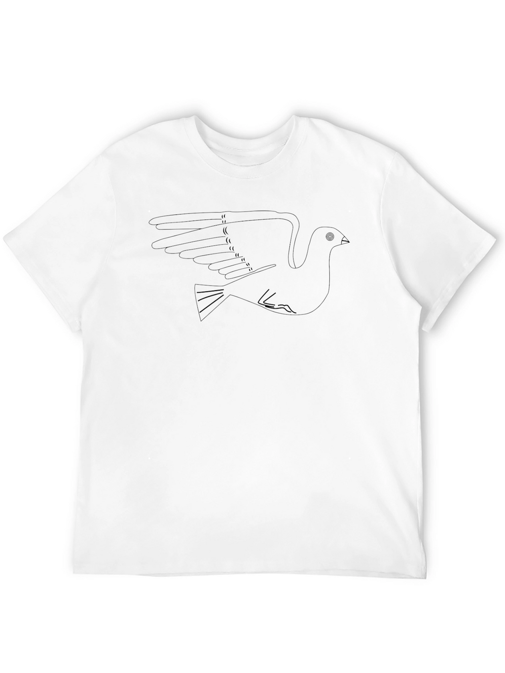 Black Bird Graphic T-Shirt - Minimalist Design