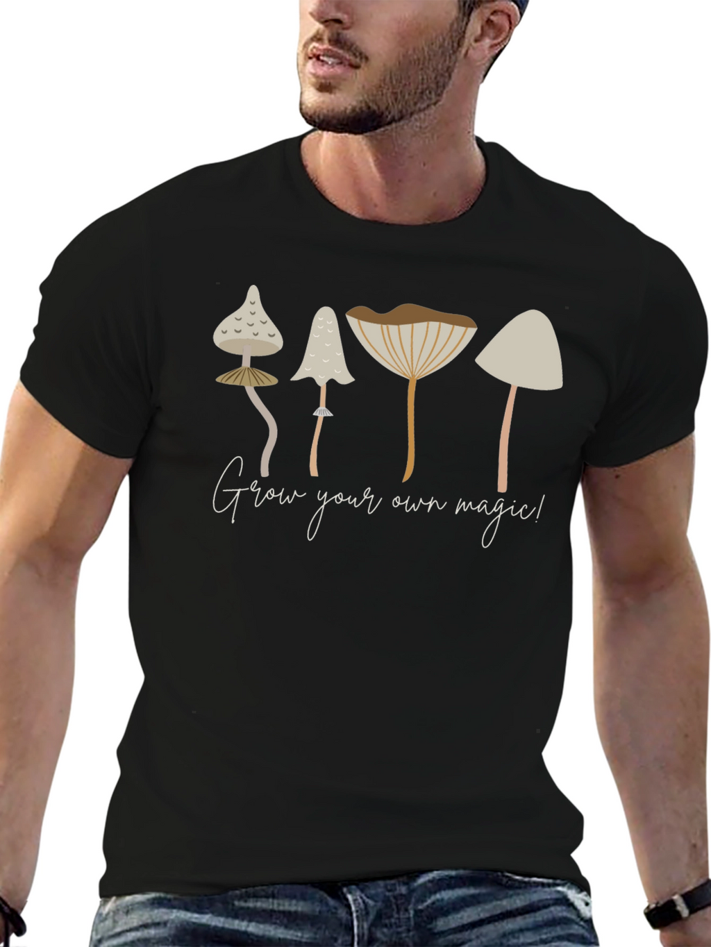 Grow Your Own Magic Mushroom Graphic T-Shirt