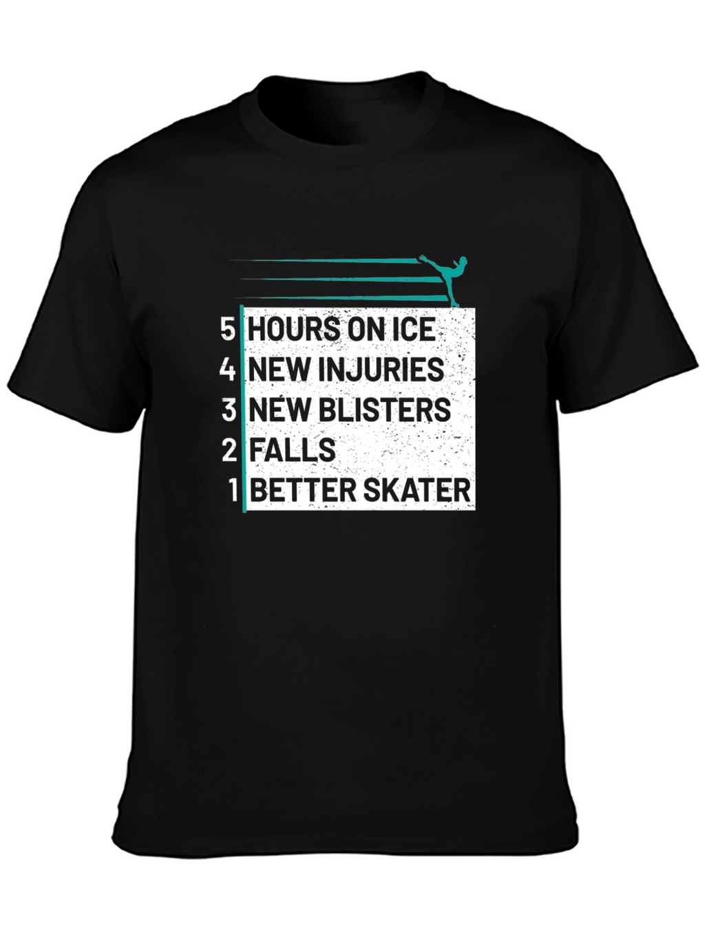 Figure Skater T-Shirt: Hours on Ice Graphic Tee
