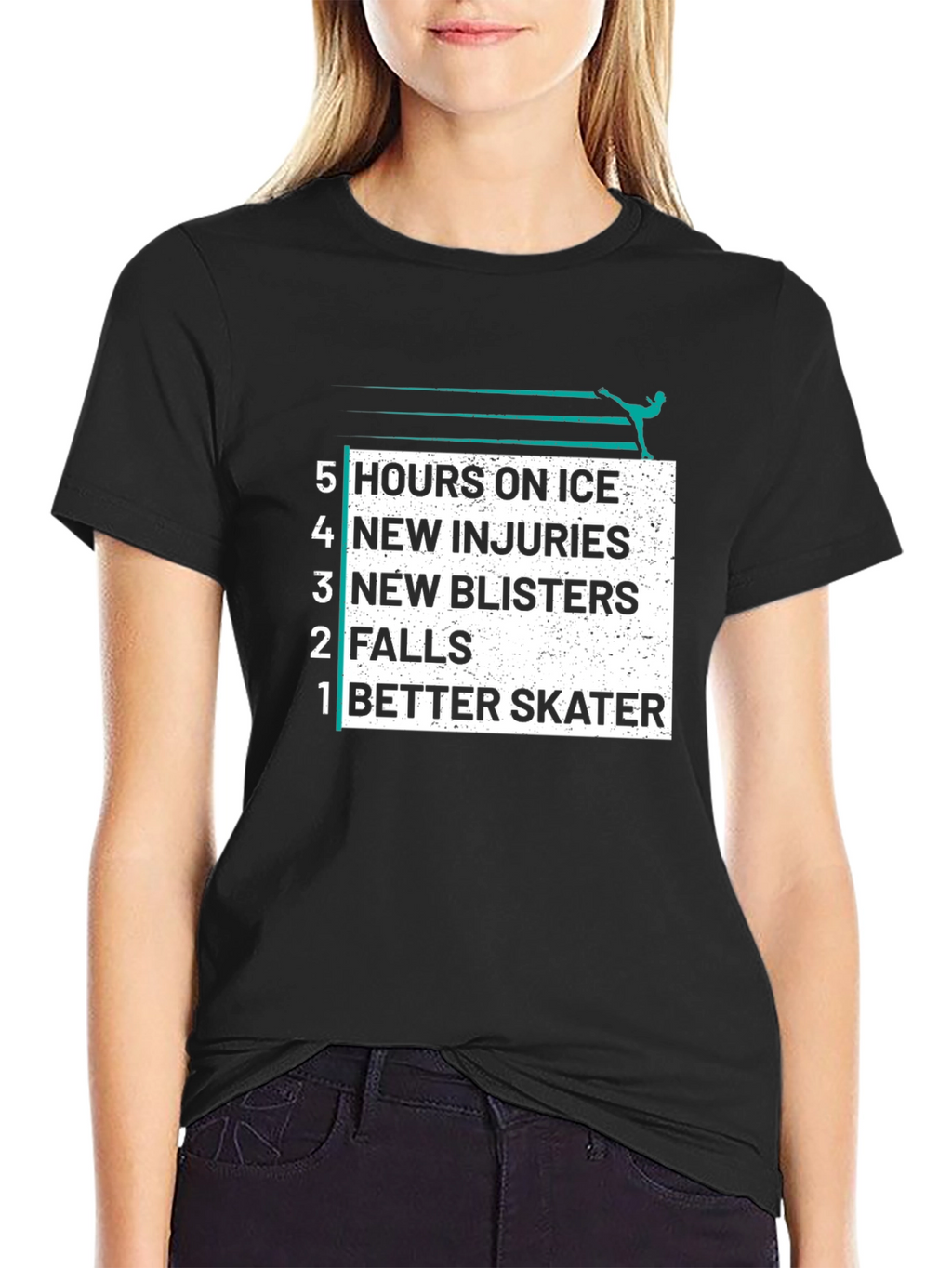 Figure Skater T-Shirt: Hours on Ice Graphic Tee