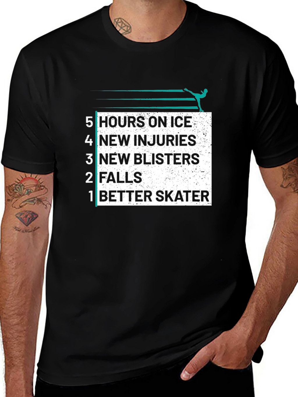 Figure Skater T-Shirt: Hours on Ice Graphic Tee