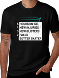 Figure Skater T-Shirt: Hours on Ice Graphic Tee