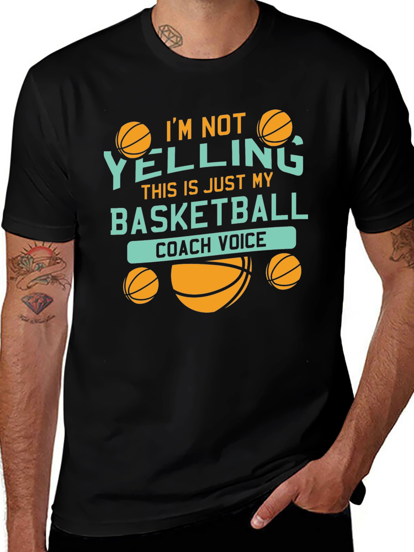 Basketball Coach Voice Graphic Tee