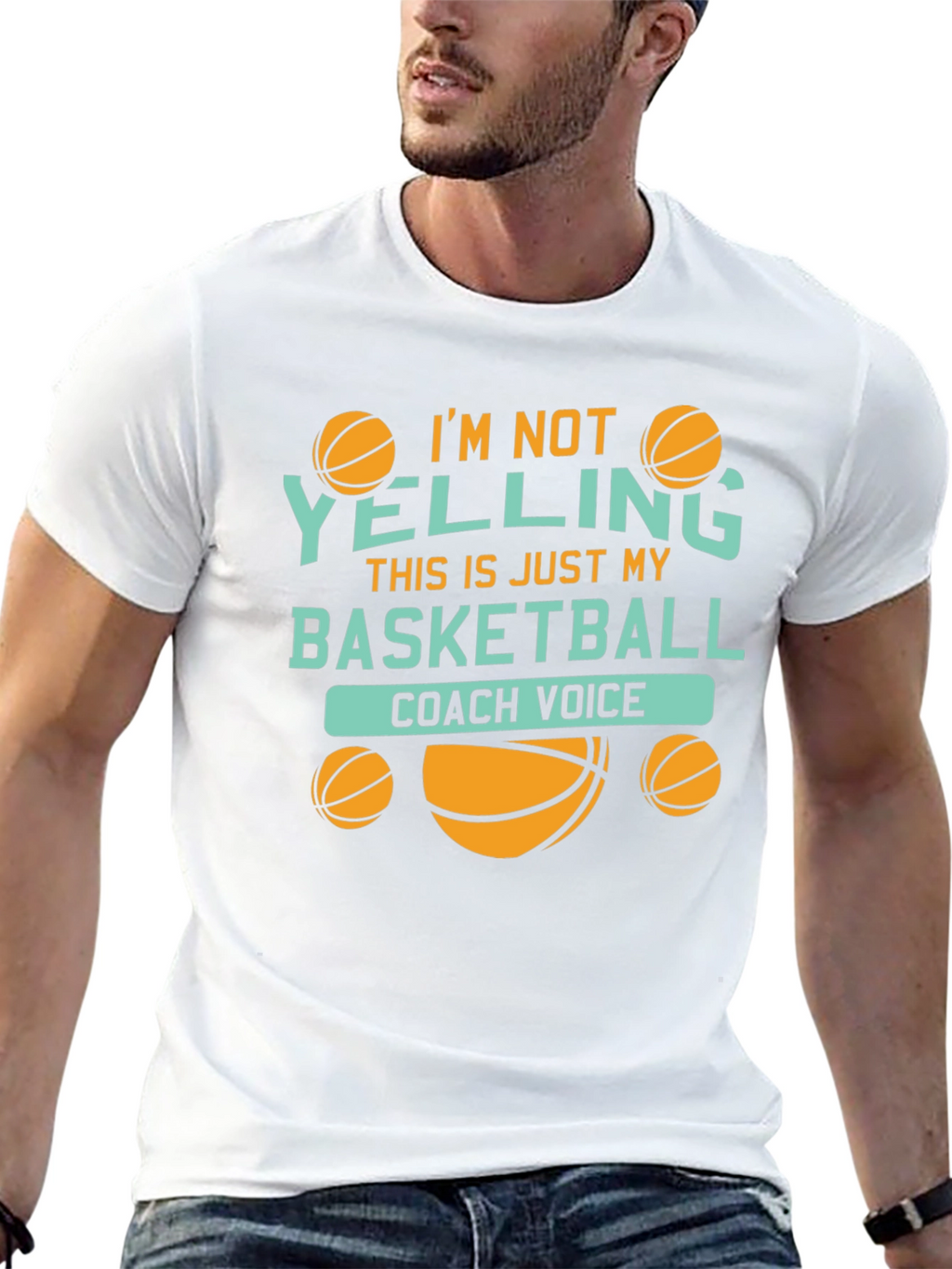 Basketball Coach Voice Graphic Tee