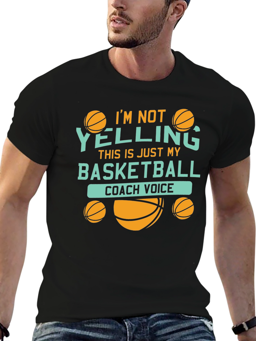 Basketball Coach Voice Graphic Tee