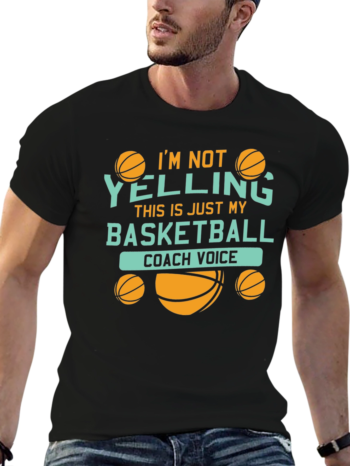 Basketball Coach Voice Graphic Tee