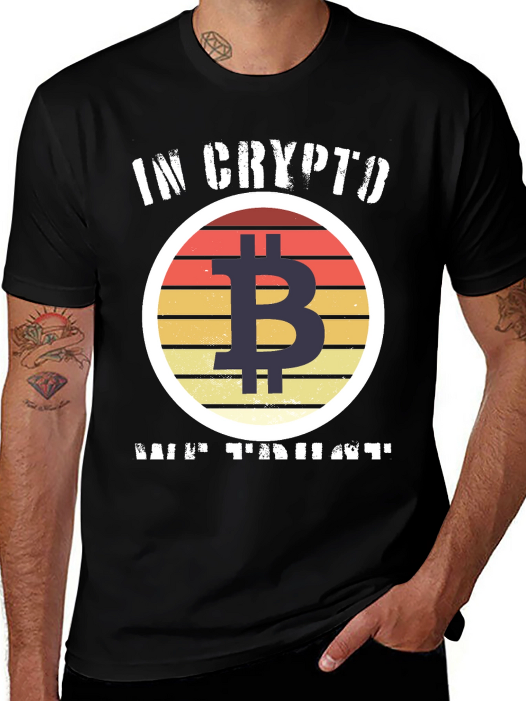 Bitcoin Crypto T-Shirt - In Crypto We Trust