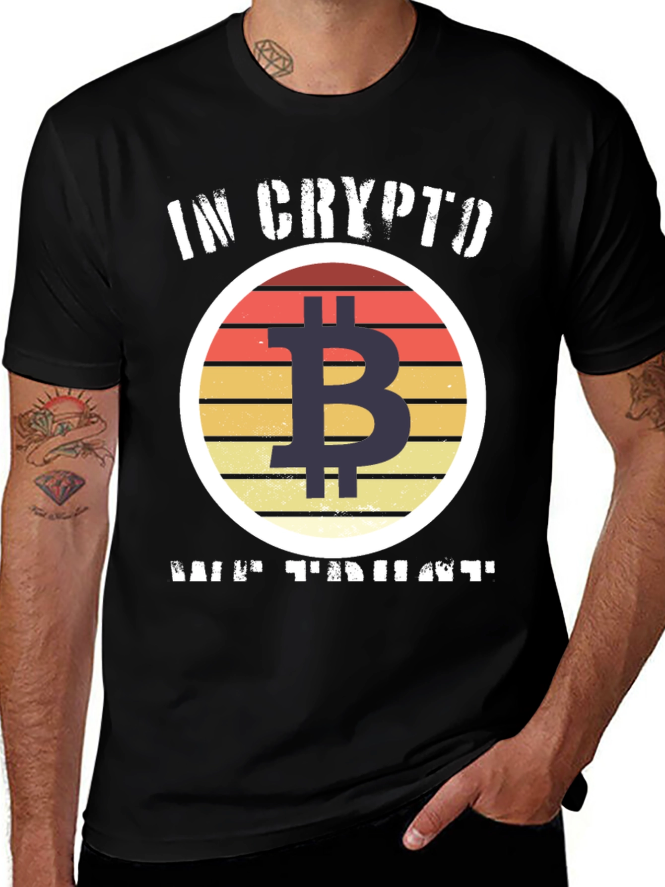 Bitcoin Crypto T-Shirt - In Crypto We Trust