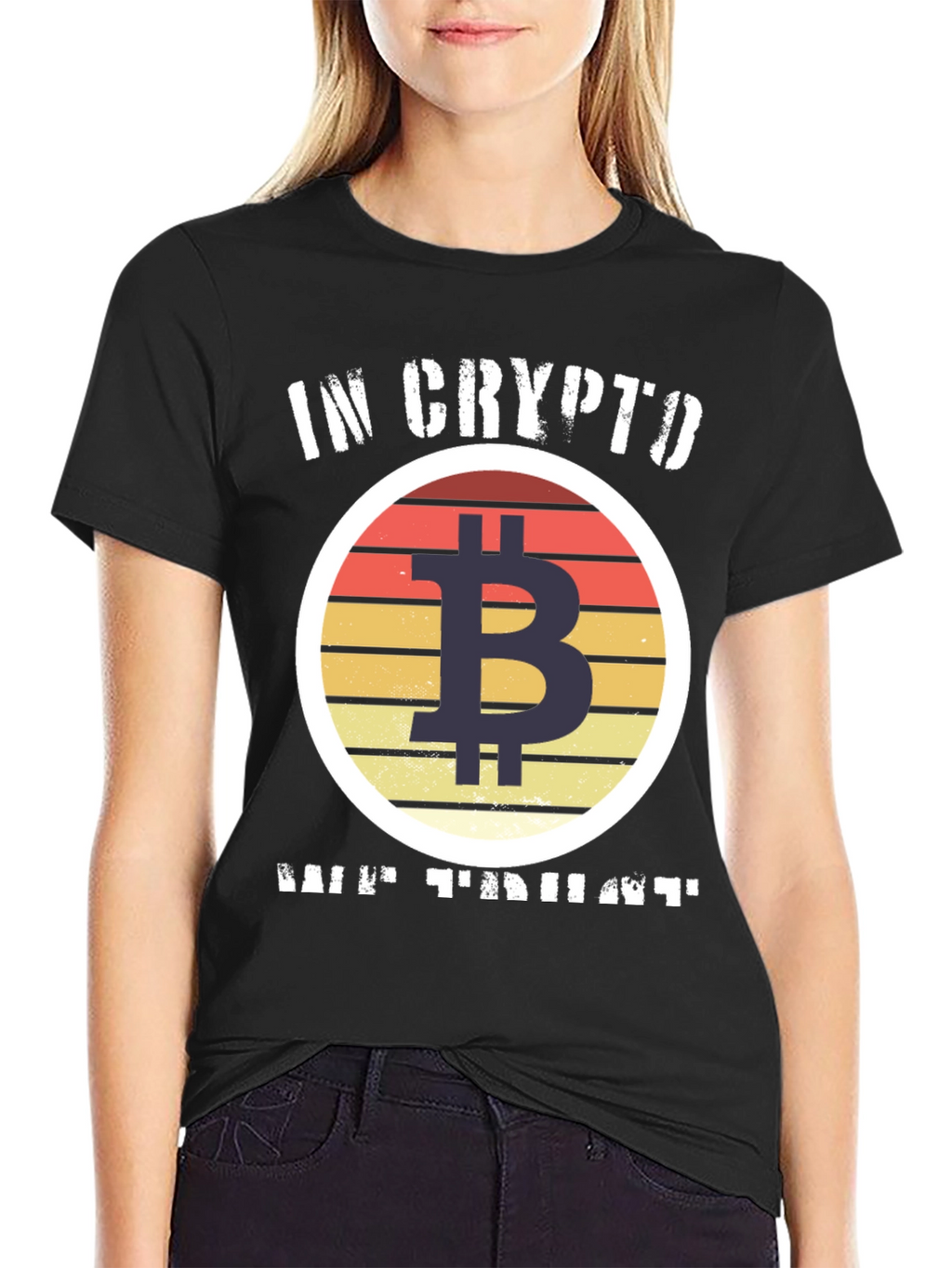 Bitcoin Crypto T-Shirt - In Crypto We Trust