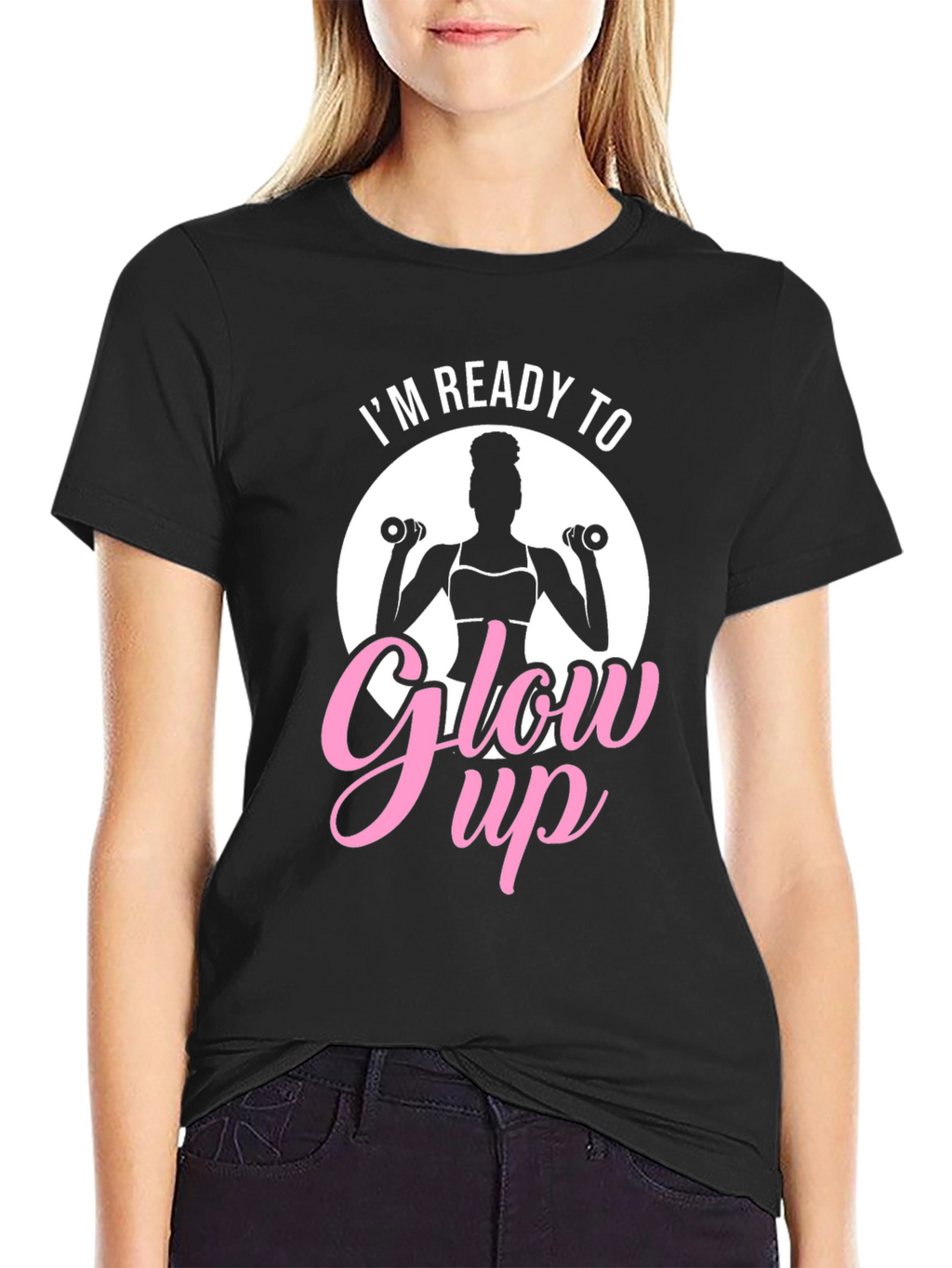Im Ready To Glow Up Black T-Shirt