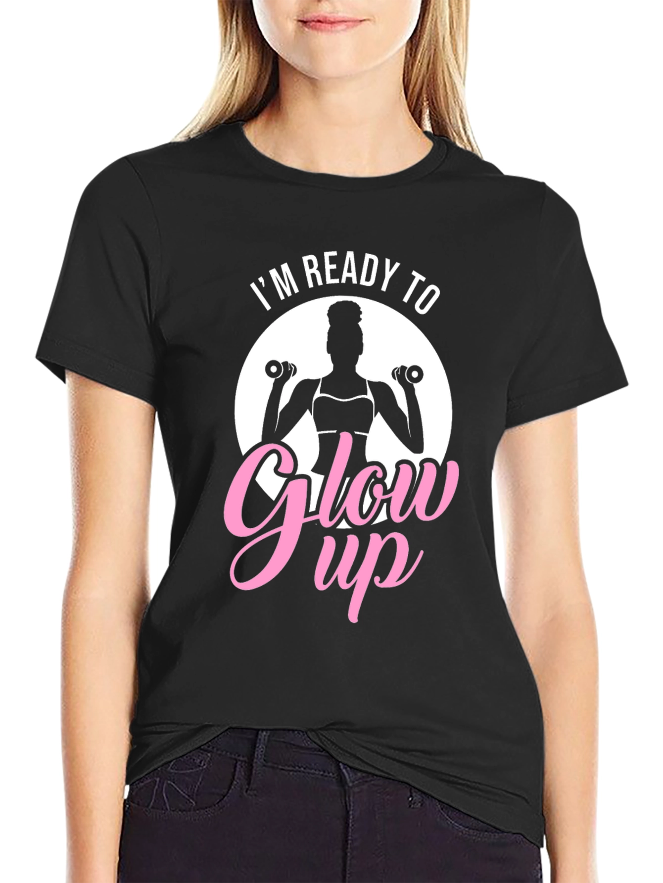 Im Ready To Glow Up Black T-Shirt