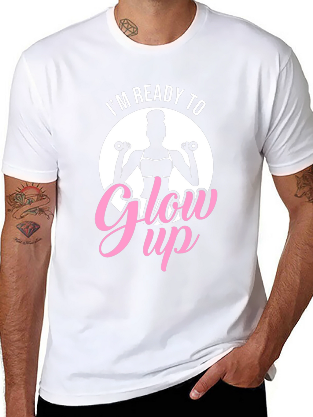 Im Ready To Glow Up Black T-Shirt