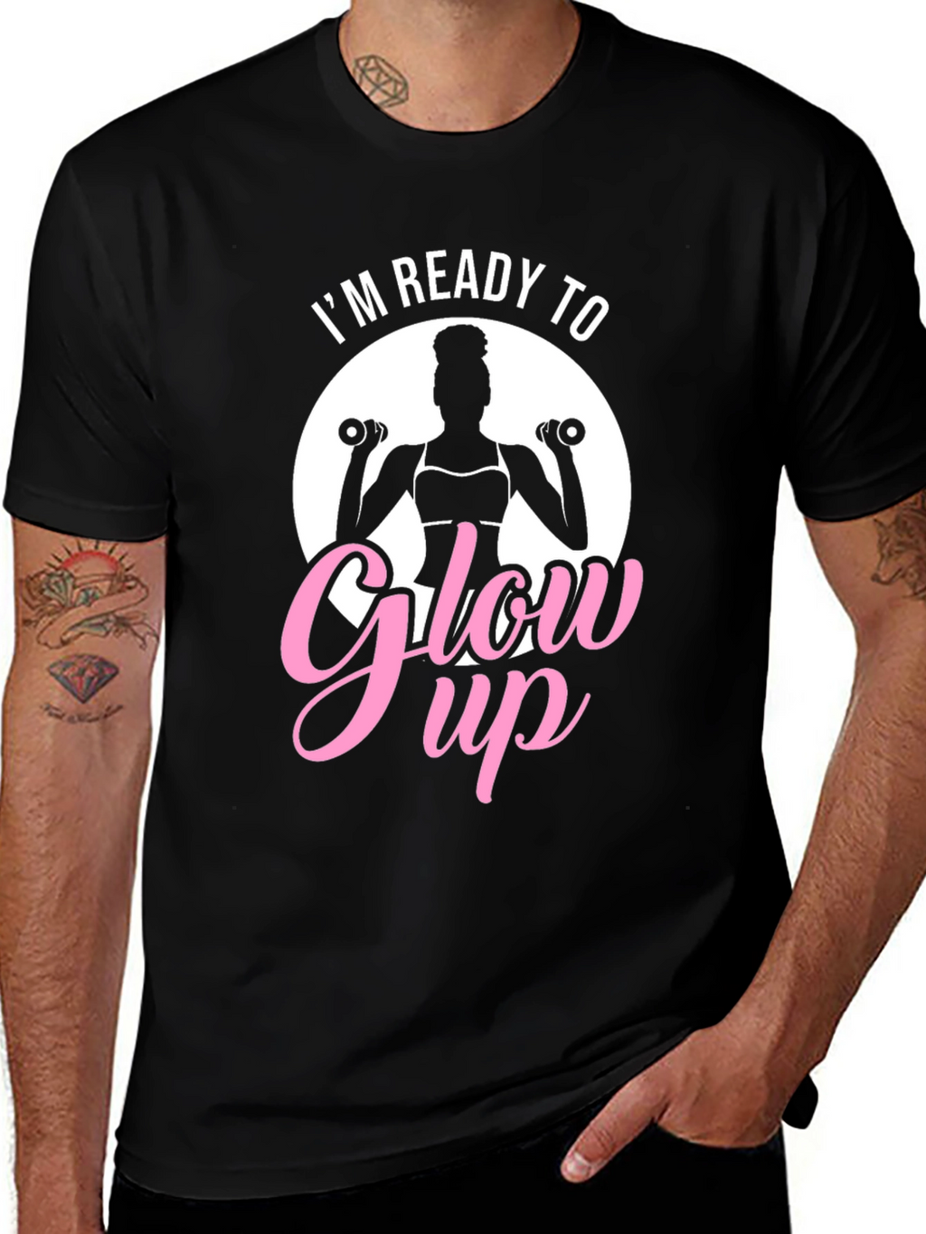 Im Ready To Glow Up Black T-Shirt