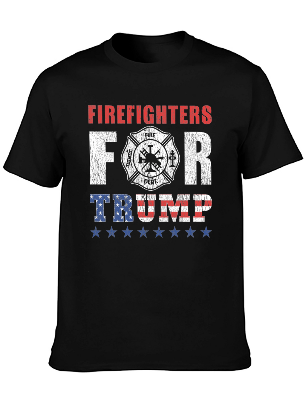 Firefighters For Trump Graphic T-Shirt
