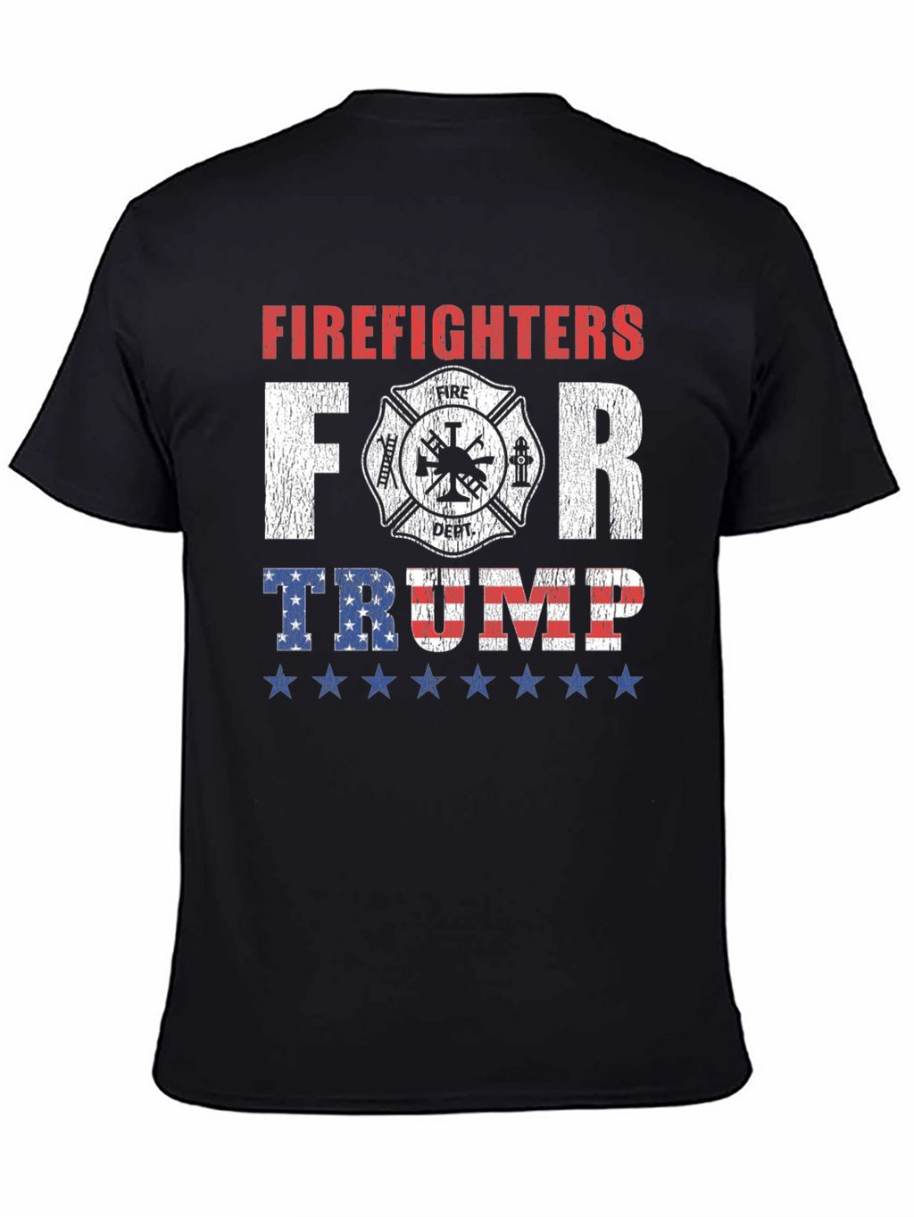 Firefighters For Trump Graphic T-Shirt